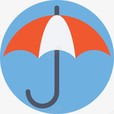 雨伞财务4平图标图标