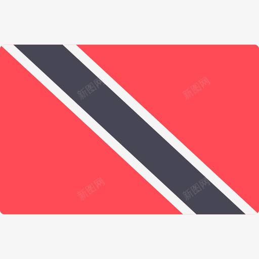 特立尼达和多巴哥国际旗帜长方形图标svg_新图网 https://ixintu.com 国际旗帜 特立尼达和多巴哥 长方形