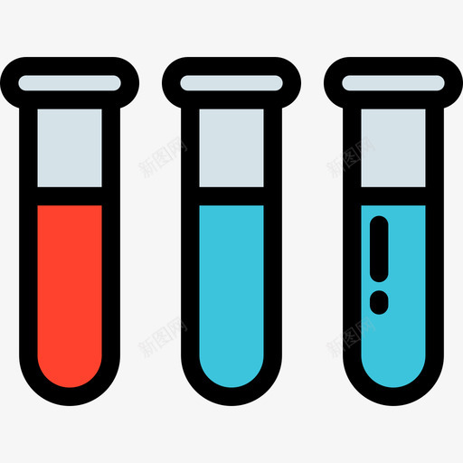 试管健康和医疗2线性颜色图标svg_新图网 https://ixintu.com 健康和医疗2 线性颜色 试管