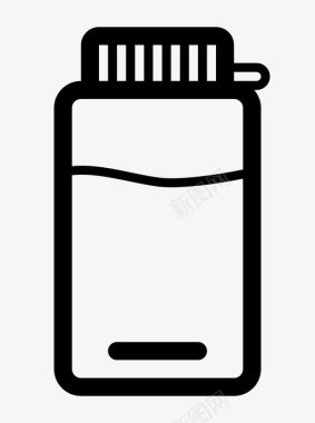 水瓶饮用瓶蛋白罐图标图标