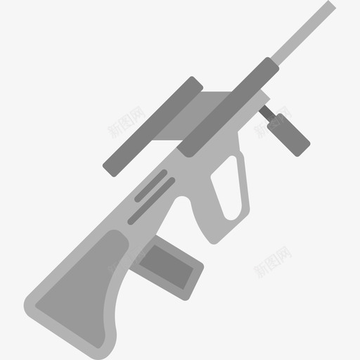步枪武器2平装图标svg_新图网 https://ixintu.com 平装 步枪 武器2