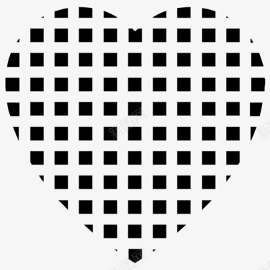 心形方块心形图案心形符号图标图标
