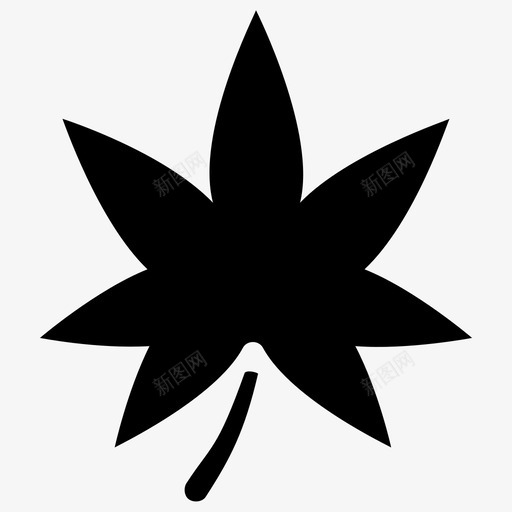 枫叶叶叶形状图标svg_新图网 https://ixintu.com 叶形状 叶设计 枫叶 自然和生命雕文图标