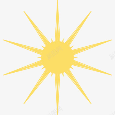 太阳自然太阳图标集图标