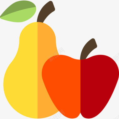 水果感恩节6扁平图标图标