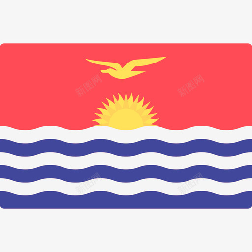 基里巴斯国际旗帜长方形图标svg_新图网 https://ixintu.com 国际旗帜 基里巴斯 长方形
