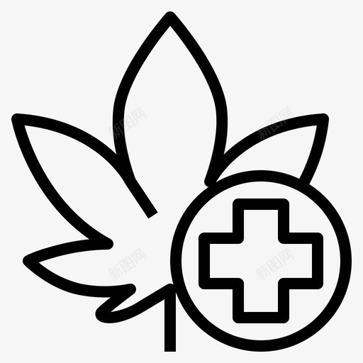 医用大麻大麻药物图标svg_新图网 https://ixintu.com 医用大麻 大麻 药物