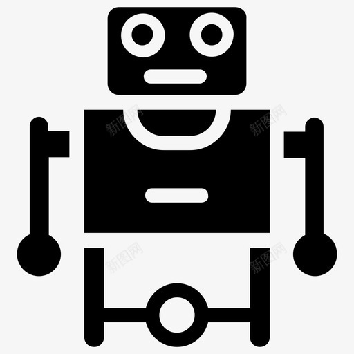 机器人技术人工智能仿生人图标svg_新图网 https://ixintu.com 人工智能 仿生人 制造机器人符号 机器人技术 类人