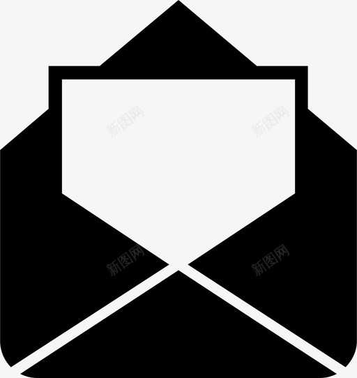 信封电子邮件打开的邮件图标svg_新图网 https://ixintu.com 信封 打开的邮件 电子邮件