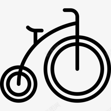自行车马戏团5直线型图标图标