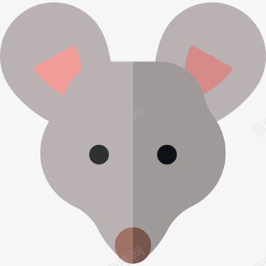 老鼠动物11扁平图标图标