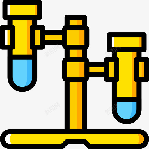 实验室科学9黄色图标svg_新图网 https://ixintu.com 实验室 科学9 黄色