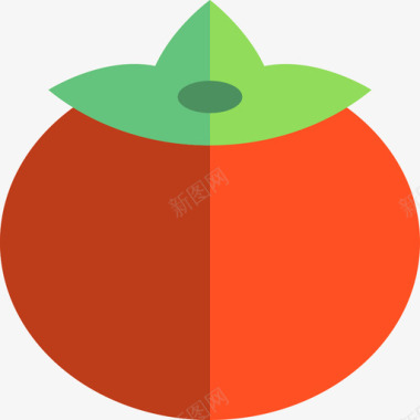 番茄食品套装2扁平图标图标