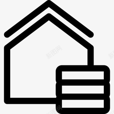 房地产房地产1线性图标图标