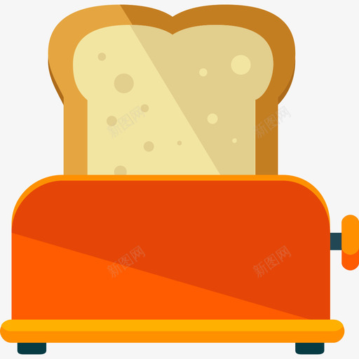 烤面包机家用电器3扁平图标svg_新图网 https://ixintu.com 家用电器3 扁平 烤面包机