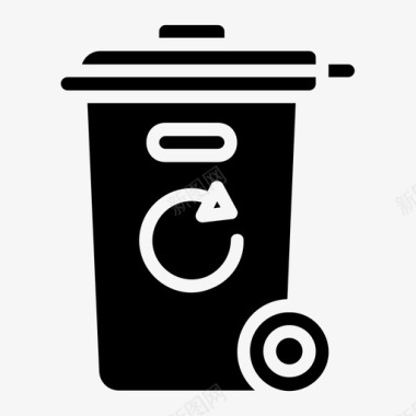 回收站罐子垃圾图标图标