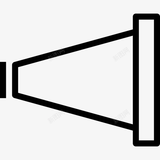 扩音器通讯10线性图标svg_新图网 https://ixintu.com 扩音器 线性 通讯10