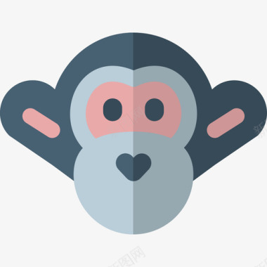 猴子科学研究5扁平图标图标