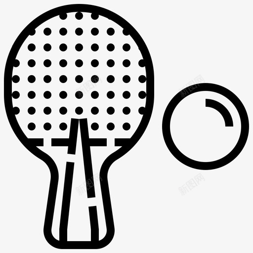 乒乓球球运动图标svg_新图网 https://ixintu.com 乒乓球 球 运动 运动路线
