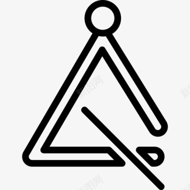 三角形音乐集2直线图标图标