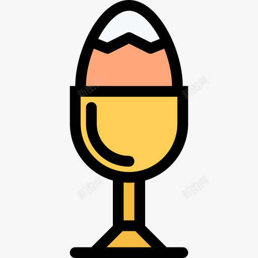 鸡蛋食物和饮料14彩色图标svg_新图网 https://ixintu.com 彩色 食物和饮料14 鸡蛋