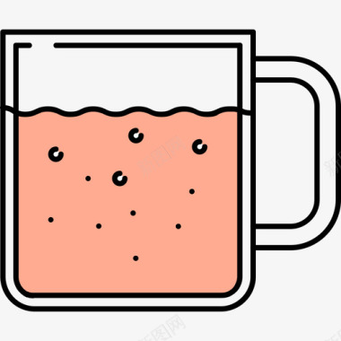 啤酒食品和饮料12颜色128px图标图标