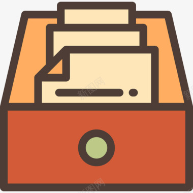 文档业务管理线颜色图标图标