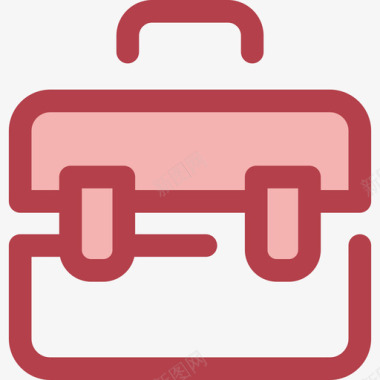 手提箱创业和新业务4红色图标图标