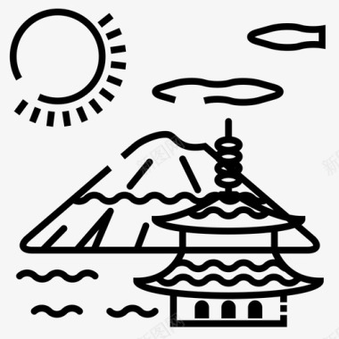日本富士东京图标图标