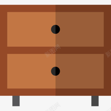 抽屉柜家具11扁平图标图标