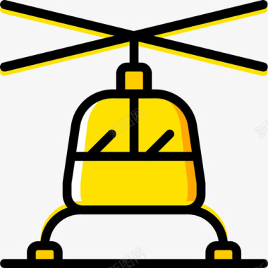 直升机运输4黄色图标图标