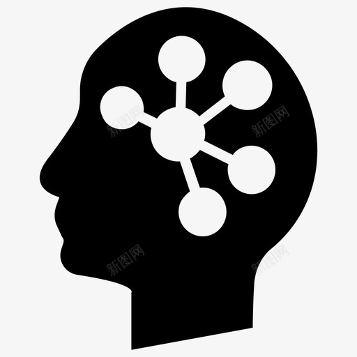 科学思维人类头脑创新思维图标svg_新图网 https://ixintu.com 人工智能字形图标 人类头脑 创新思维 思维导图 科学思维 逻辑思维