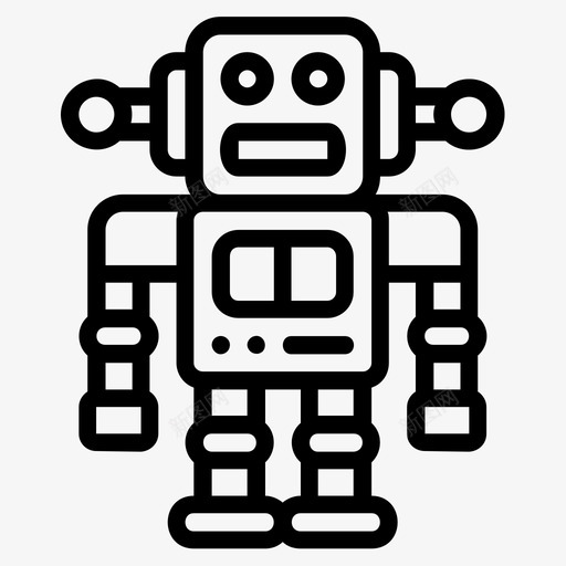 机器人孩子游戏图标svg_新图网 https://ixintu.com 孩子 机器人 游戏 玩具