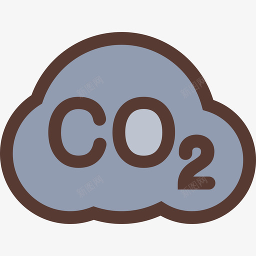 二氧化碳生态图标3颜色svg_新图网 https://ixintu.com 二氧化碳 生态图标3 颜色