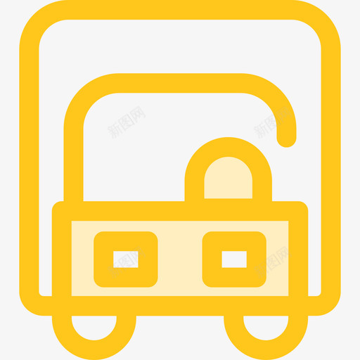 卡车运输10黄色图标svg_新图网 https://ixintu.com 卡车 运输10 黄色