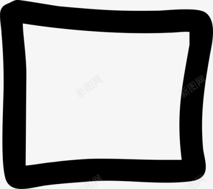 方形块状手绘图标图标
