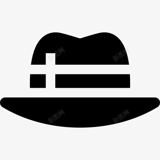 帽子时髦风格5填充图标svg_新图网 https://ixintu.com 填充 帽子 时髦风格5