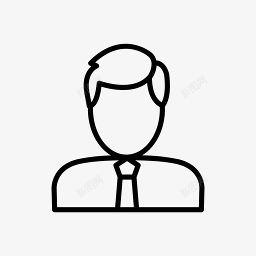 经理头像客户图标svg_新图网 https://ixintu.com 头像 官员 客户 经理 销售人员