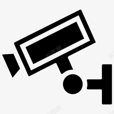 保安摄像机闭路电视摄像机保安设备图标图标