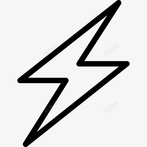 闪电你的接口2线性图标svg_新图网 https://ixintu.com 你的接口2 线性 闪电