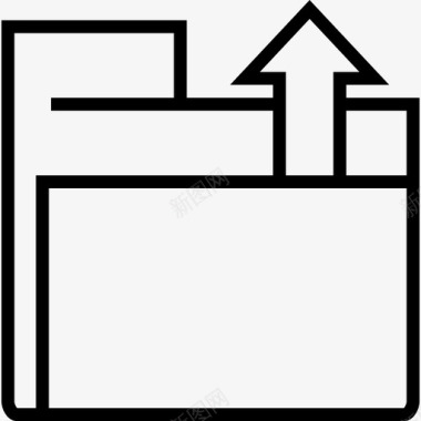 文件夹文本编辑器6线性图标图标