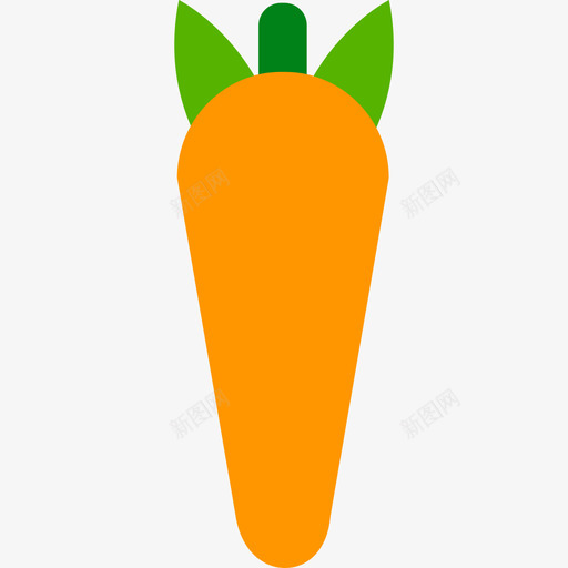 胡萝卜食物水果和蔬菜图标svg_新图网 https://ixintu.com 水果和蔬菜 胡萝卜 食物