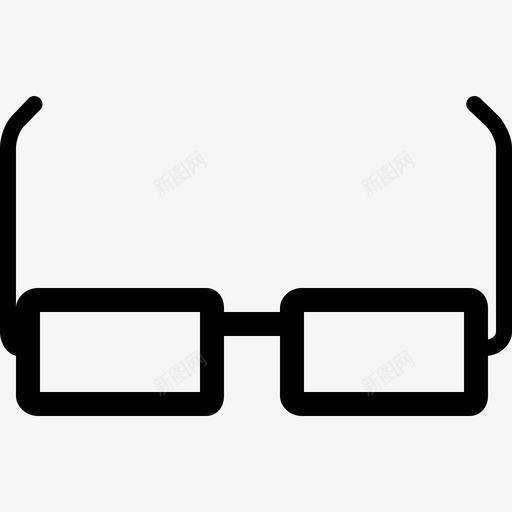 眼镜办公和商务用实心图标svg_新图网 https://ixintu.com 办公和商务用 实心 眼镜