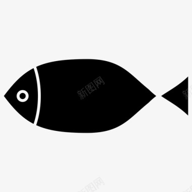 鱼海鲜食物2字形图标图标