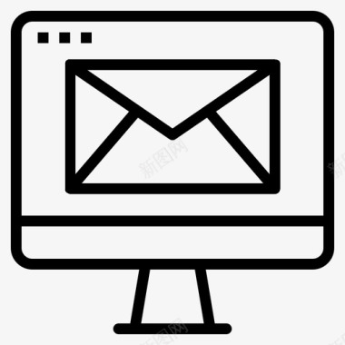 邮件计算机联系人图标图标