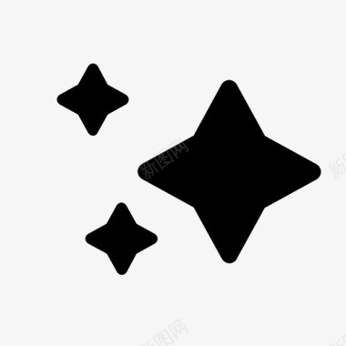 星星装饰夜晚图标图标