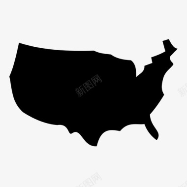 美国国家州图标图标