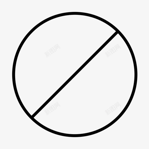 阻止禁止禁用图标svg_新图网 https://ixintu.com 停止 基本图标所有大小 无法 禁止 禁用 阻止