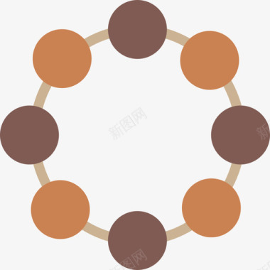 珠子宗教扁平图标图标