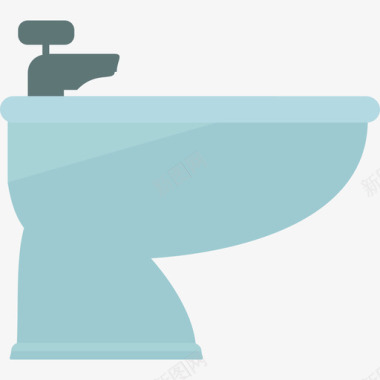 坐浴盆家用电器3扁平图标图标